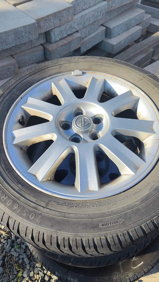 5x100 R16 Chrysler hliníkový disk (rezerva).