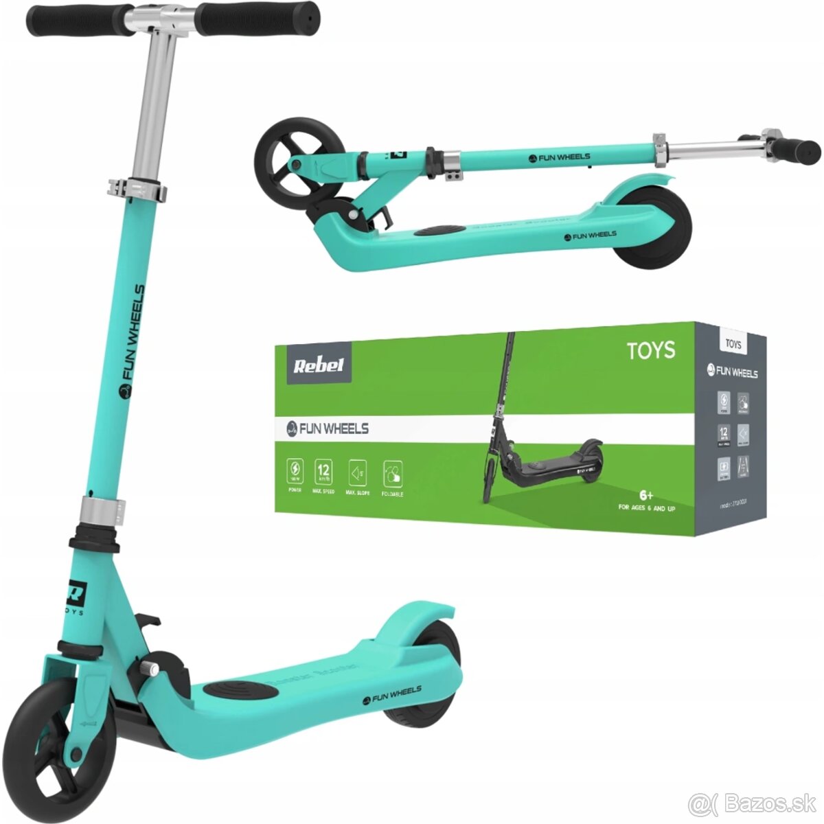 Detská elektrická kolobežka FUN WHEELS