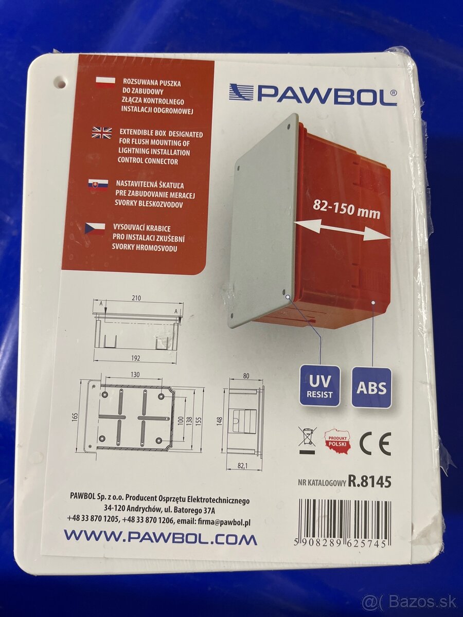 Predam novú krabicu Pawbol na bleskozvod do zateplenia