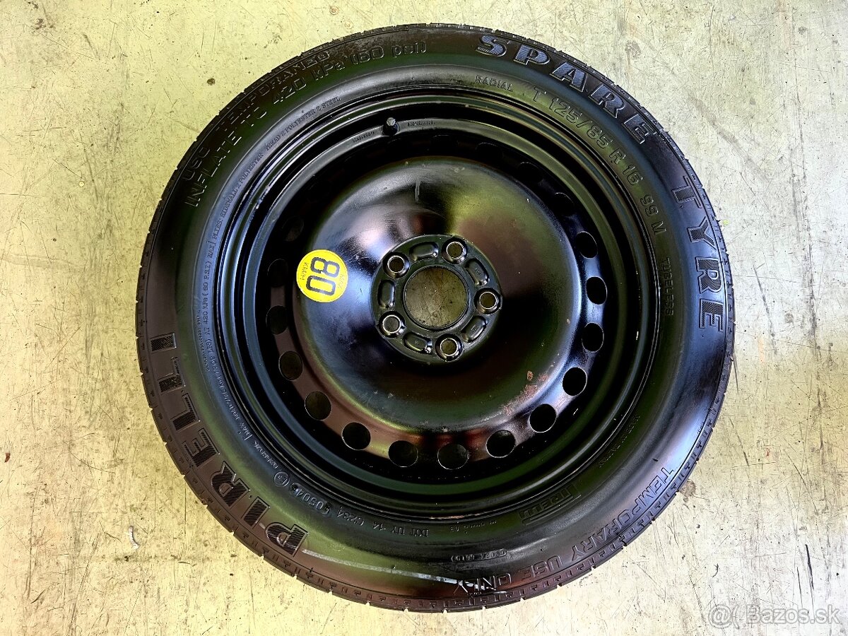 Rezerva - dojazdové koleso Ford 5x108 R16
