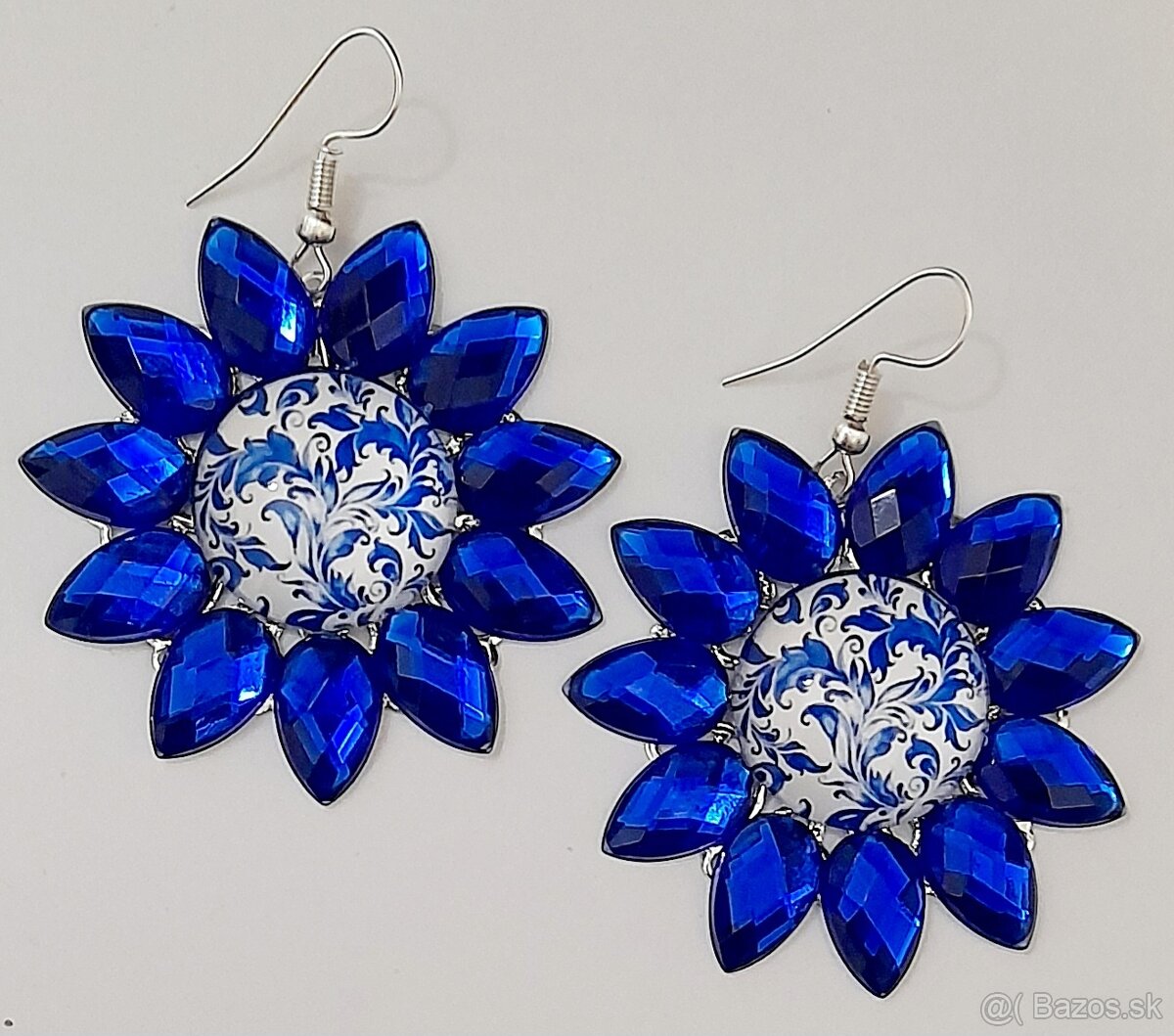 Handmade náušnice, modré