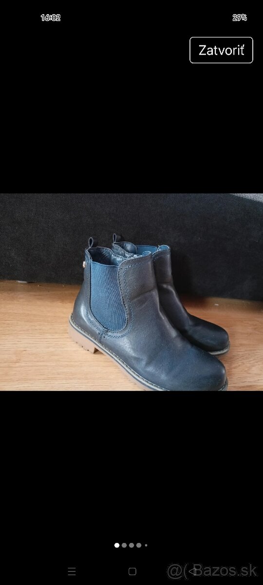 Kožené prechodné topánky veľ.35 Nelli Blu