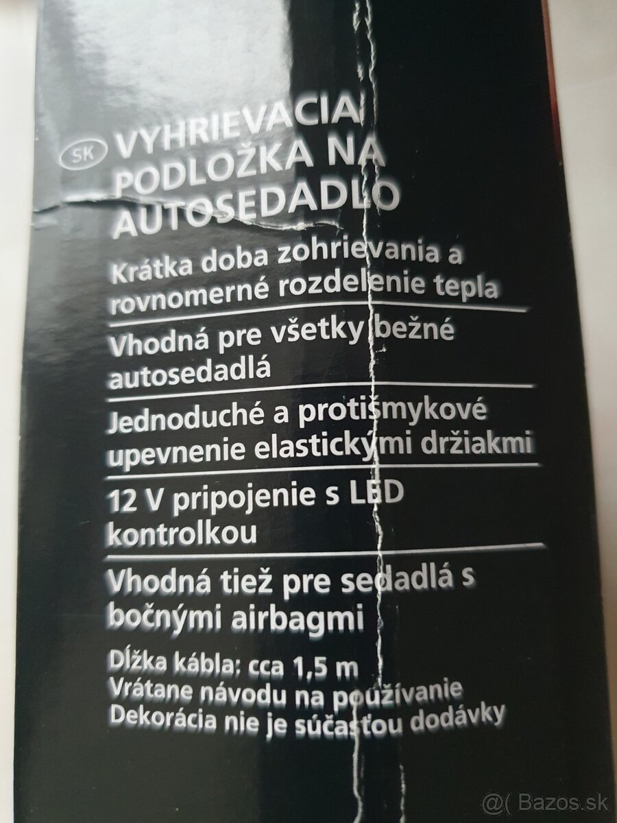 Vyhrievacia podložka 12V