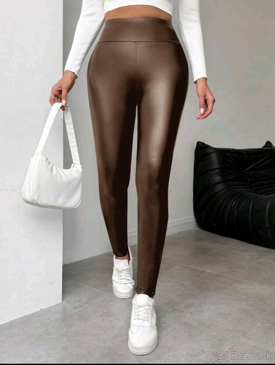 Hnede leginy pre moletky xxl