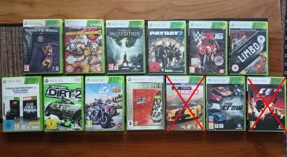 11 kusov XBOX 360 hier