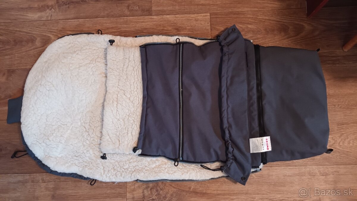 Zimný fusak s ovčou vlnou merino