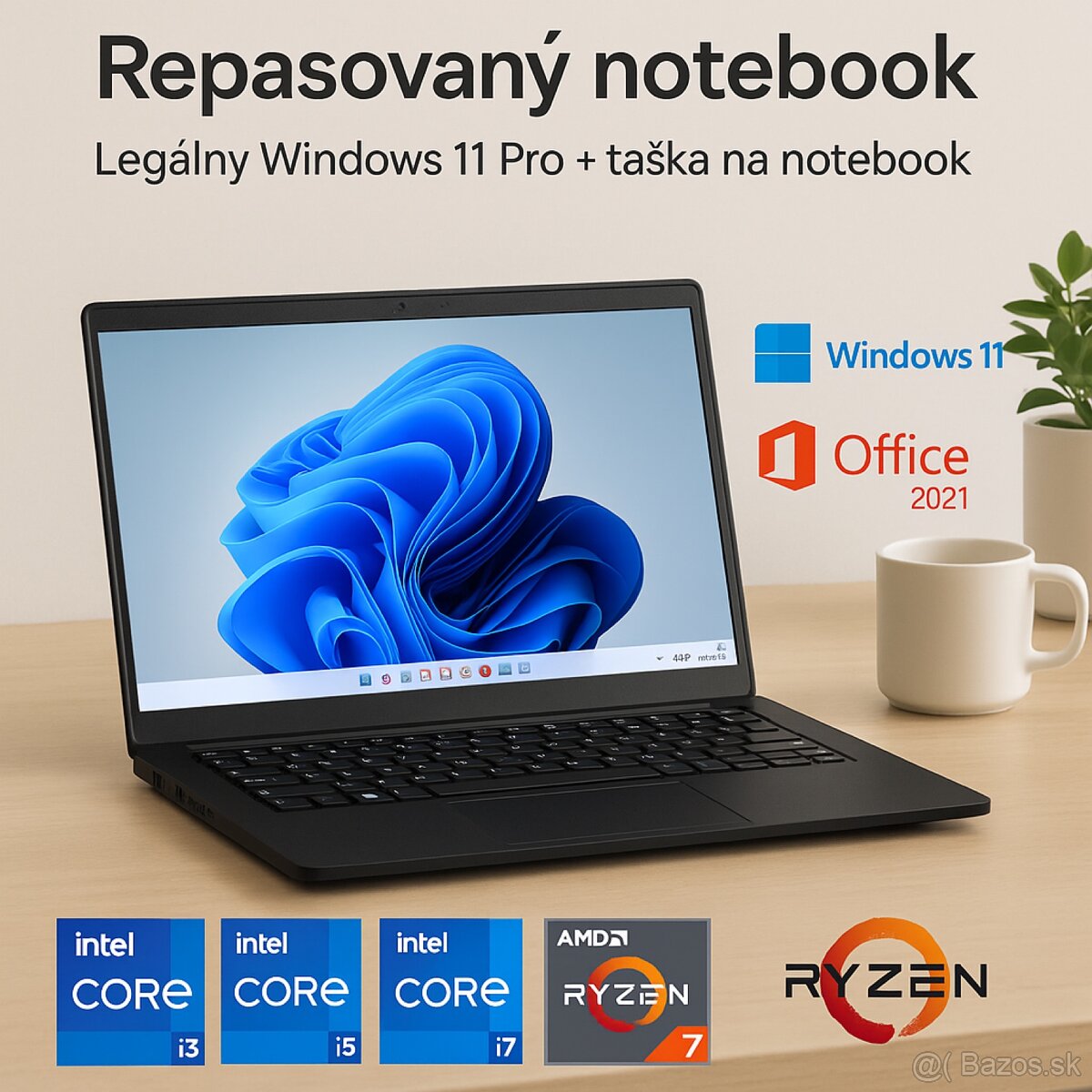 Kvalitné repasované notebooky – Windows 11, Office, záruka