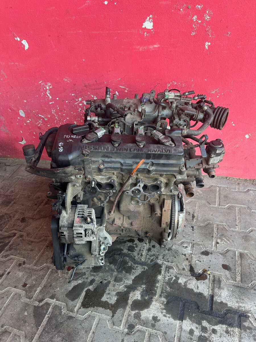 Motor 1,8 16V Nissan 84KW QG18 Primera komplet