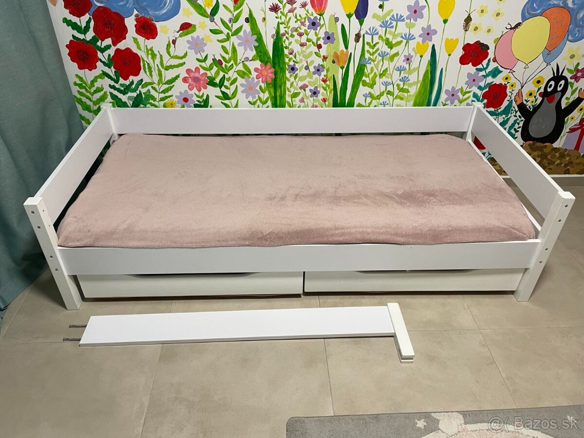Posteľ 80x200 so zábranou