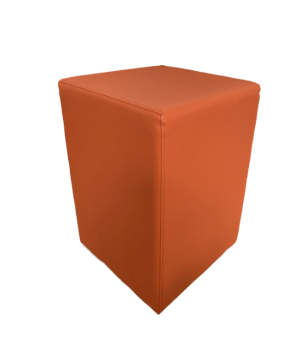 Oranžová taburetka
