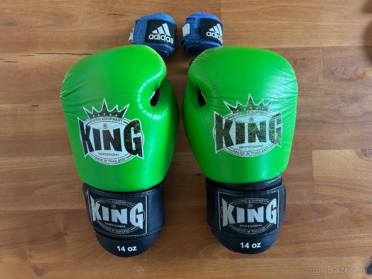 Kvalitne rukavice King - 14 oz