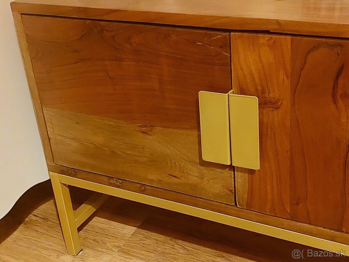 Komoda z akáciového dreva , skrinka pod TV