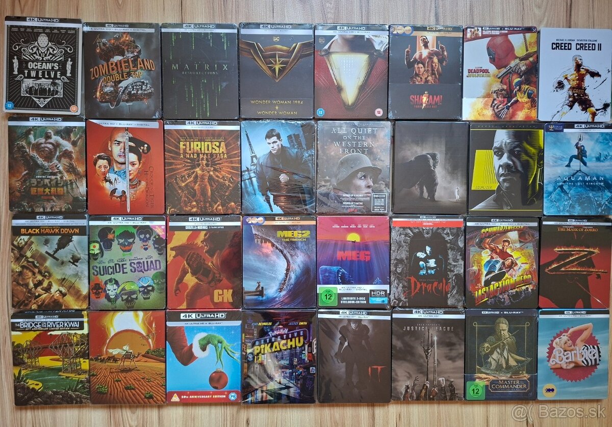 4K UHD blu-ray filmy na predaj