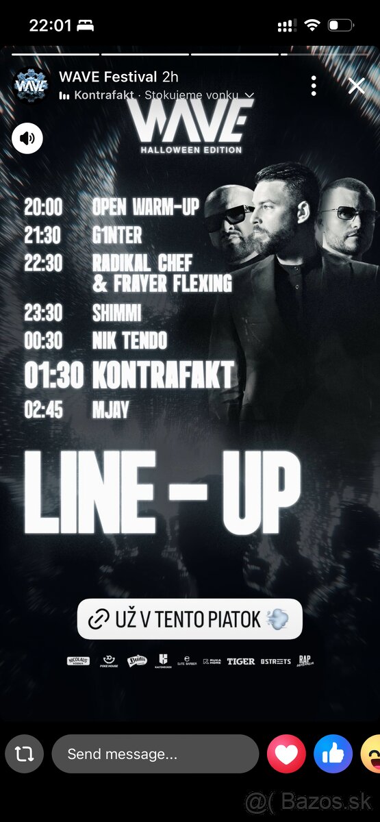 Lístok na Kontrafakt - Wave festival