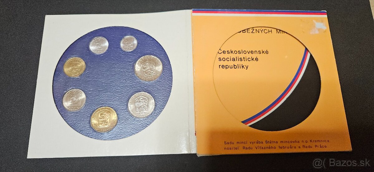 Sady Československých mincí 1991 a 1989