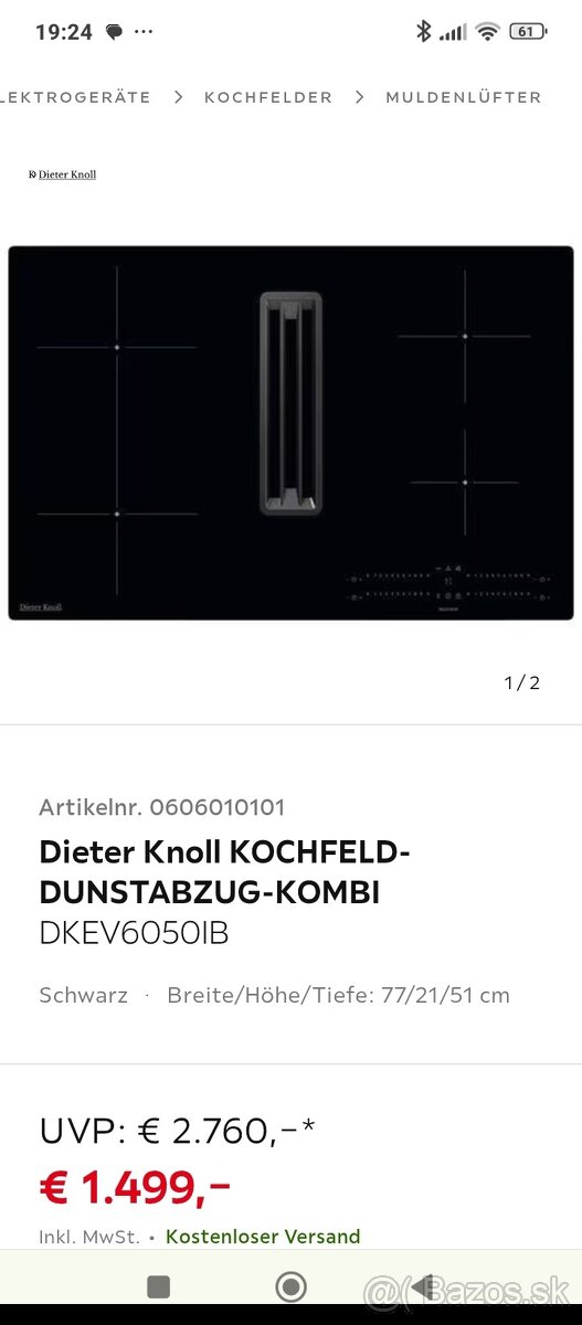 Indukčná varná doska s odsavanim AEG Electrolux