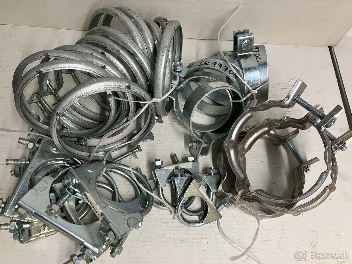 Spony a svorky na výfuk