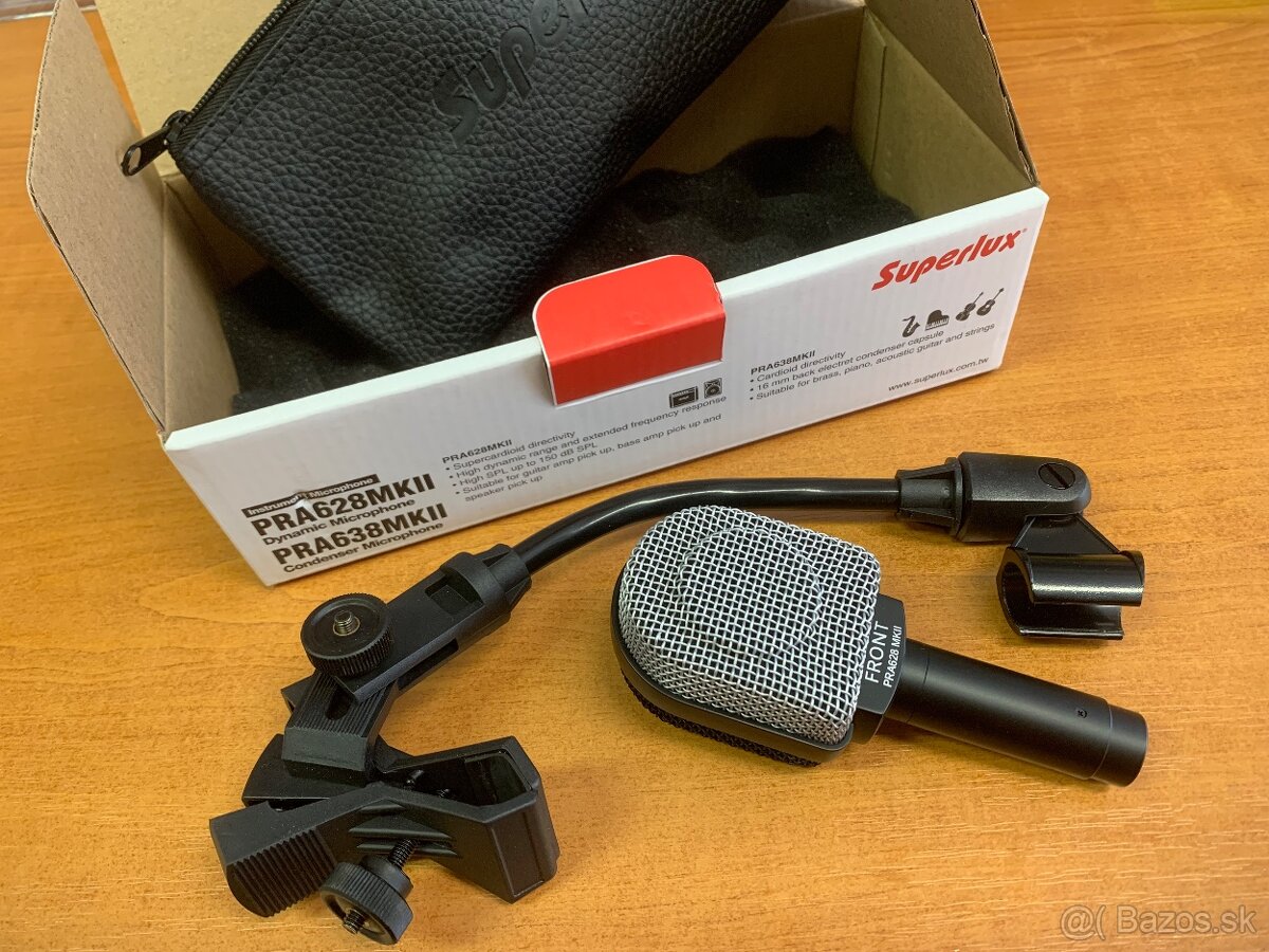 Nástrojový mic dynamický pre gitaru, basu…