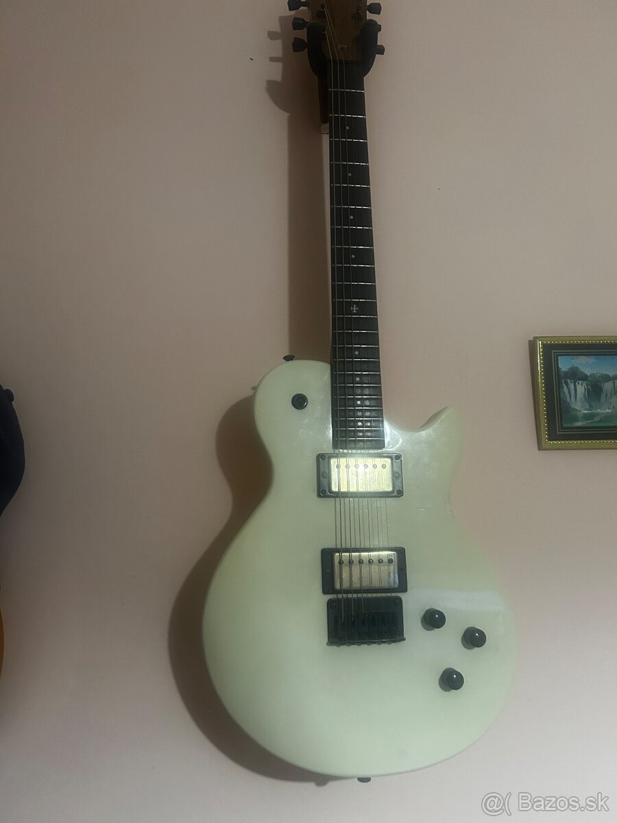 Gitara LAG elektrická + kombo Marshall Valvestate VS30R