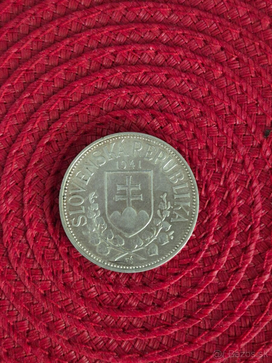 Predám mincu 20 Ks Cyril a Metod z roku 1941
