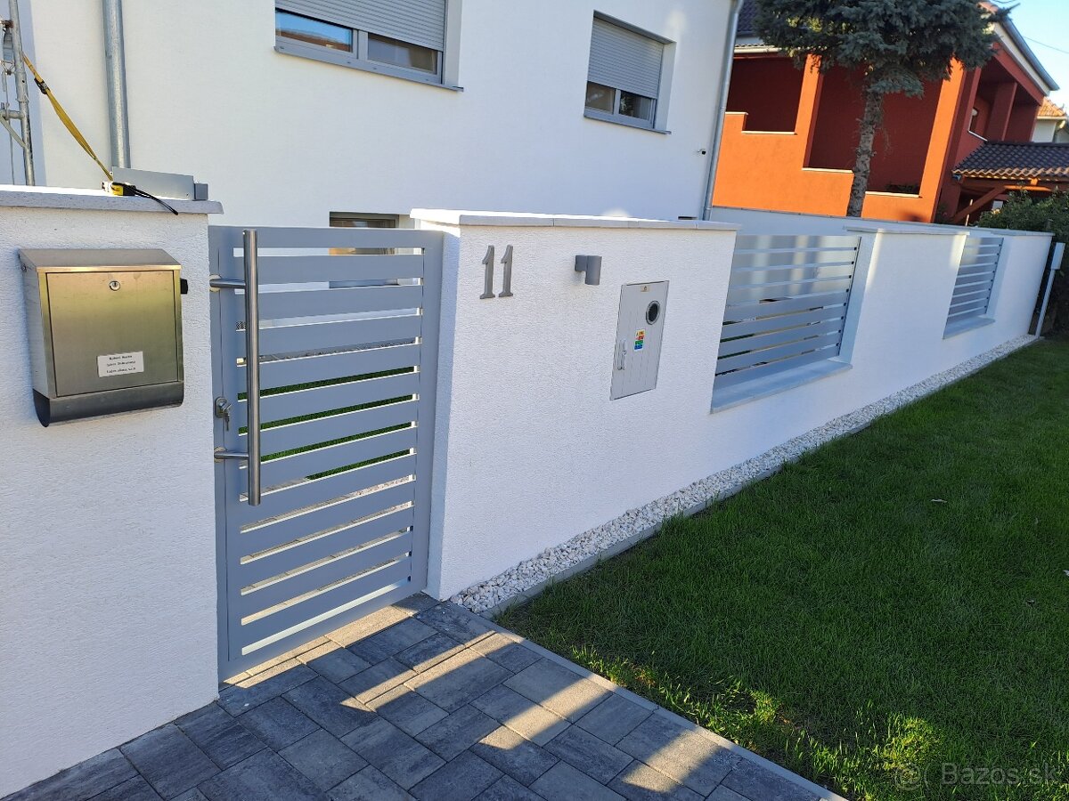 Hliníkové ploty brány pergola zábradlia kovové brány