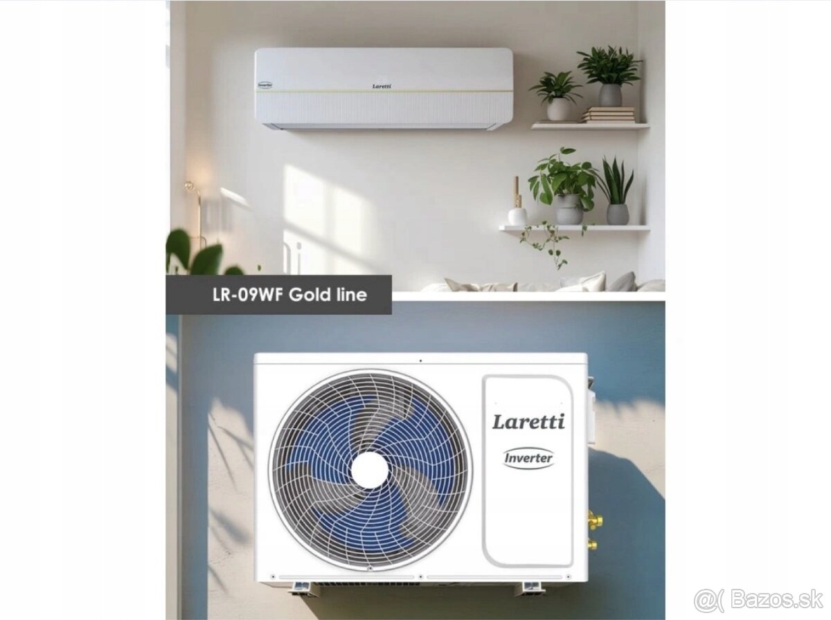 Splitová nástenná klimatizácia 2,5kW LARETTI LR-09WF Wi-Fi
