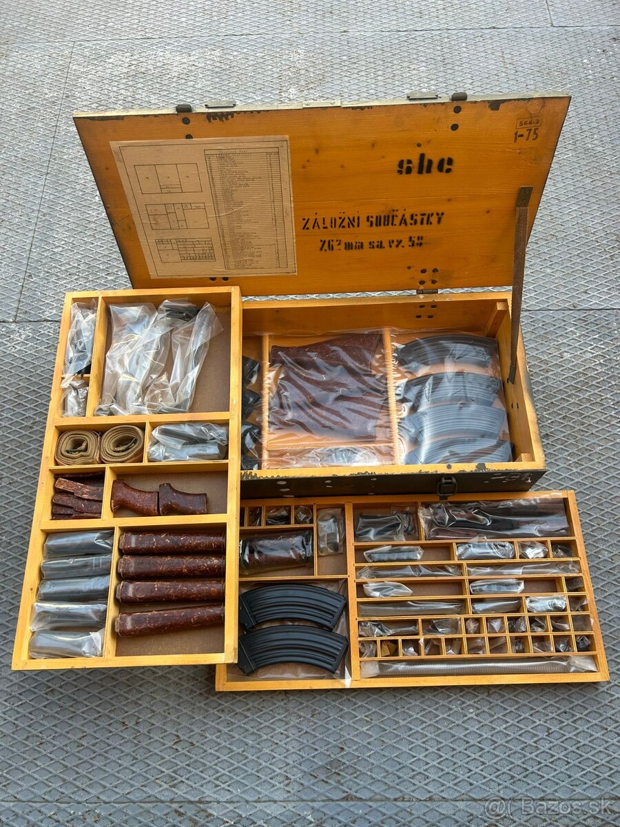 Súprava záložných súčiastok 1/100 Sa 58 pre 100ks samopalu