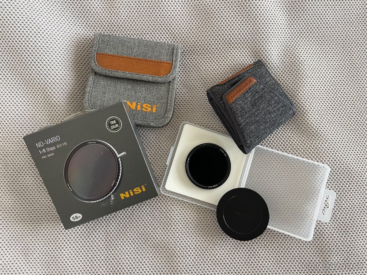 NiSi ND-Vario 1-5 EV True Color 58mm: Variabilny ND Filter