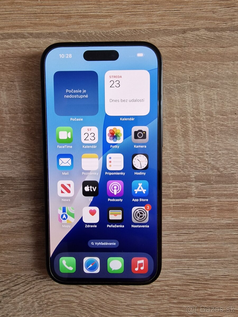 Apple iPhone 15 128GB CIERNY