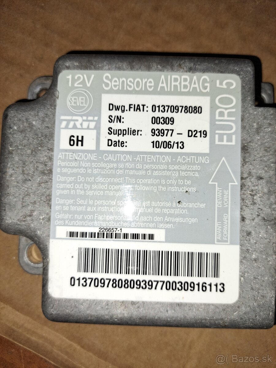 RJ airbag Fiat Ducato 2,3
