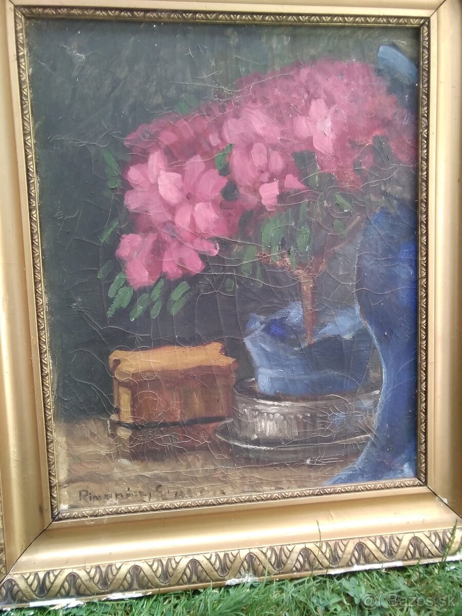 Obraz olejomaľba plátno dar darček krištáľ