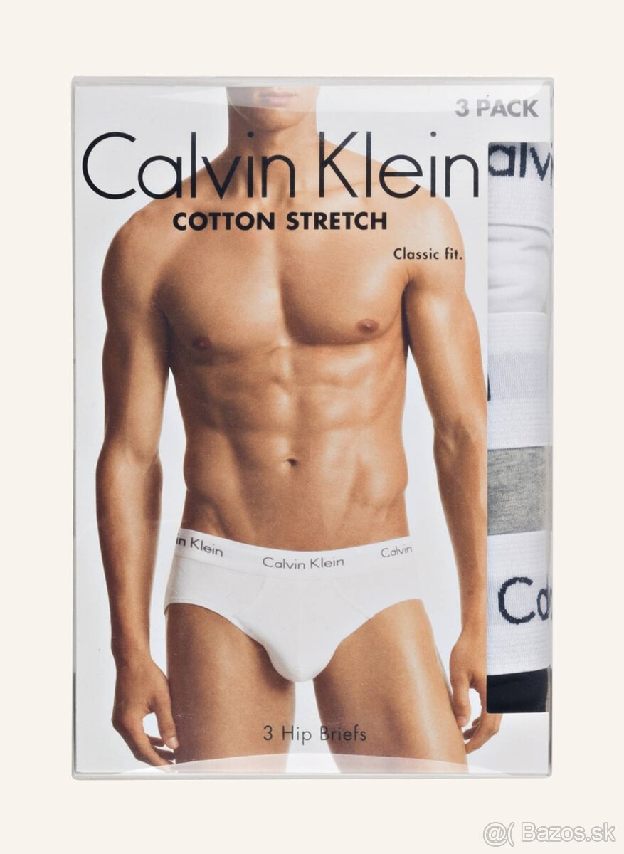 3 PACK SLIPY CALVIN KLEIN veľ. L