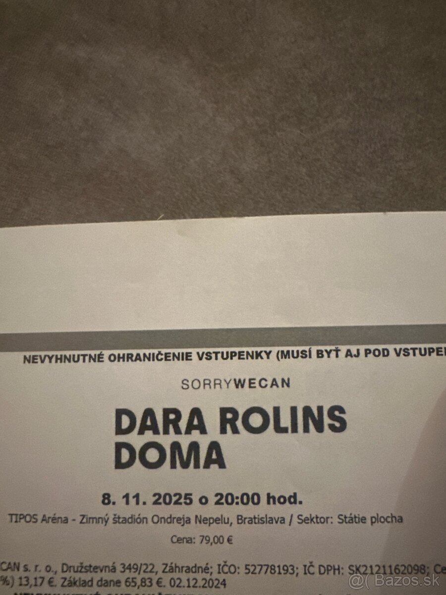 Vstupenky na Daru Rolins