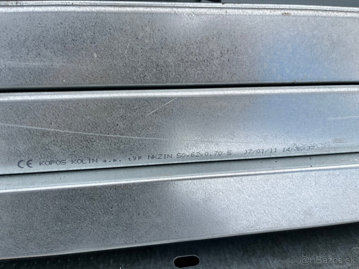 káblové žľaby zinkovane 50x62x0.7x2100