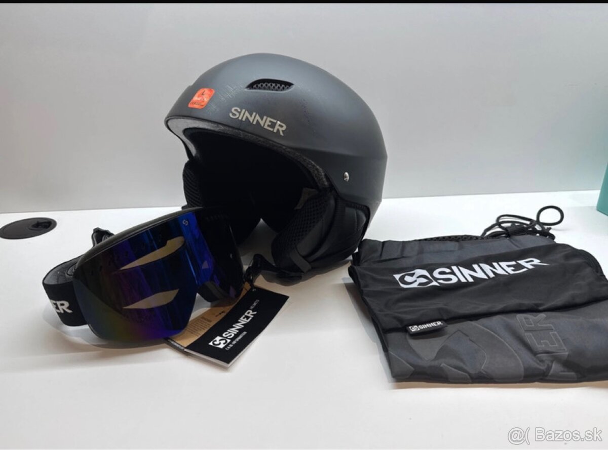 Sinner lyziarska prilba s okuliarmi
