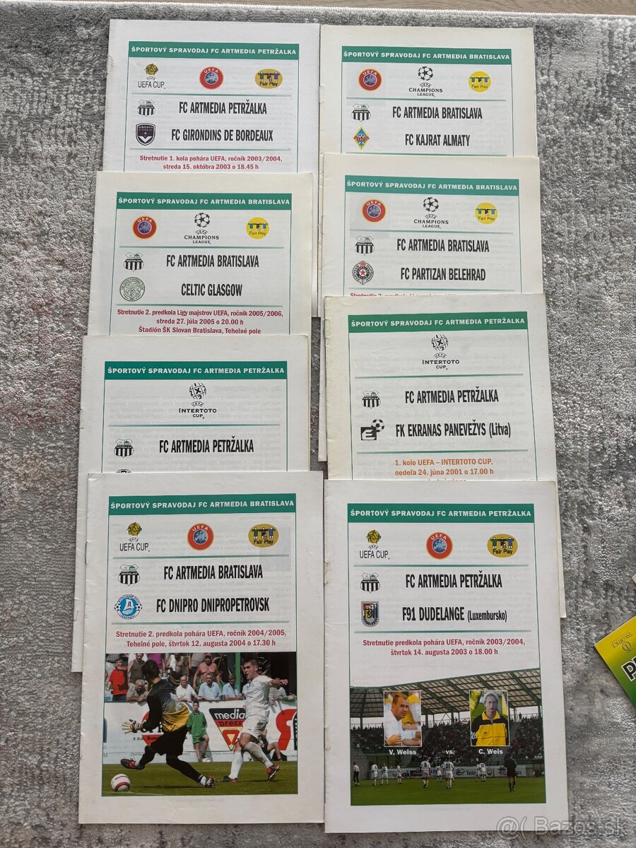 Futbalové programy Artmedia Petržalka