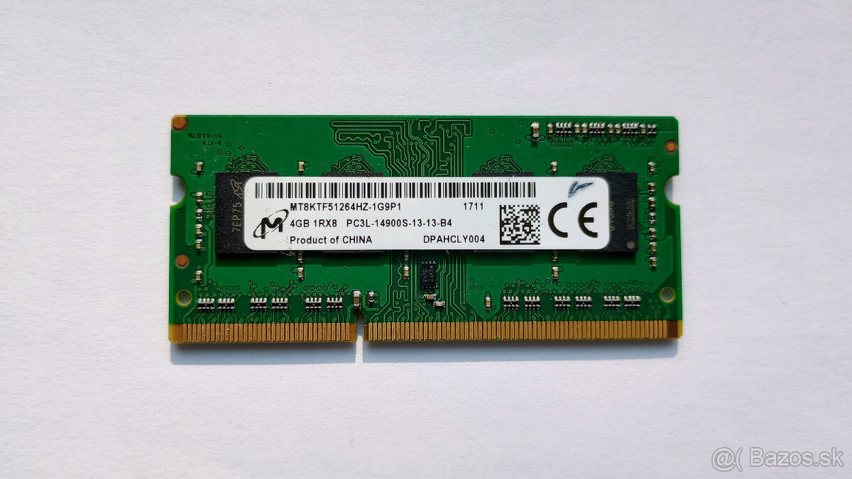 Pamät RAM SO-DIMM DDR3L  1866MHz  4 GB