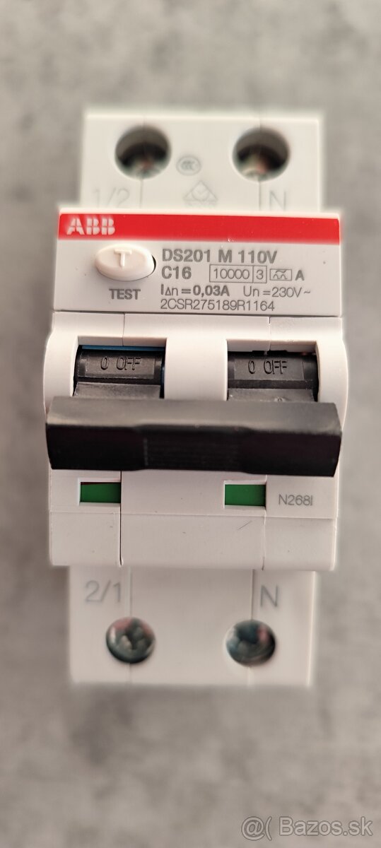 Chránič s ističom DS201 M C16 A30 110V
