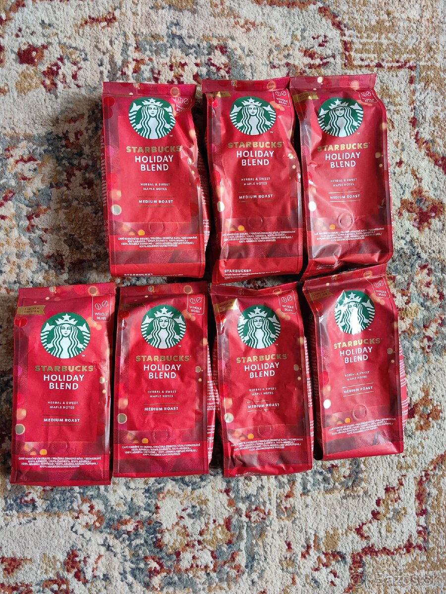 Starbucks holiday blend zrnková káva