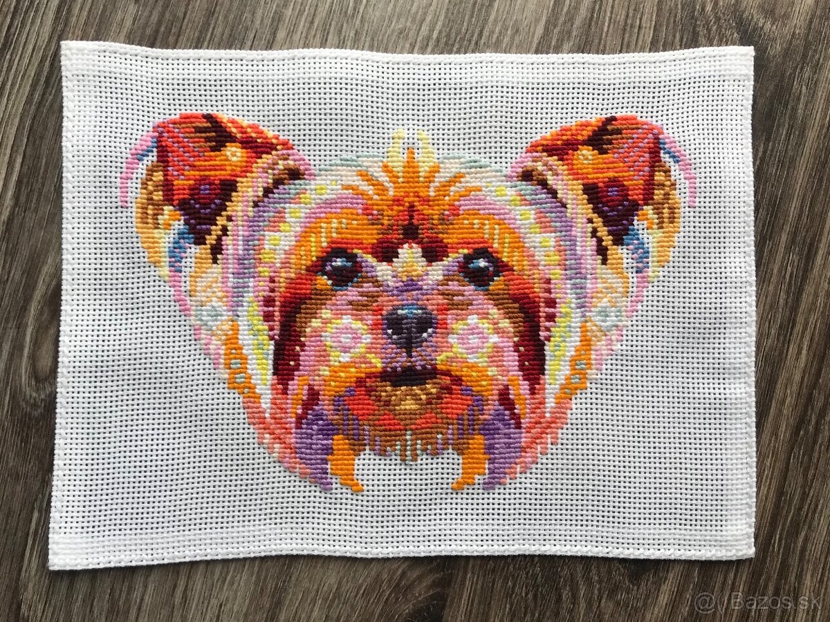Výšivka / obraz Yorkshire terrier