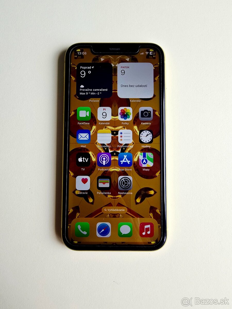 APPLE IPHONE 11 64GB YELLOW,ZDRAVIE BATERKY 100%