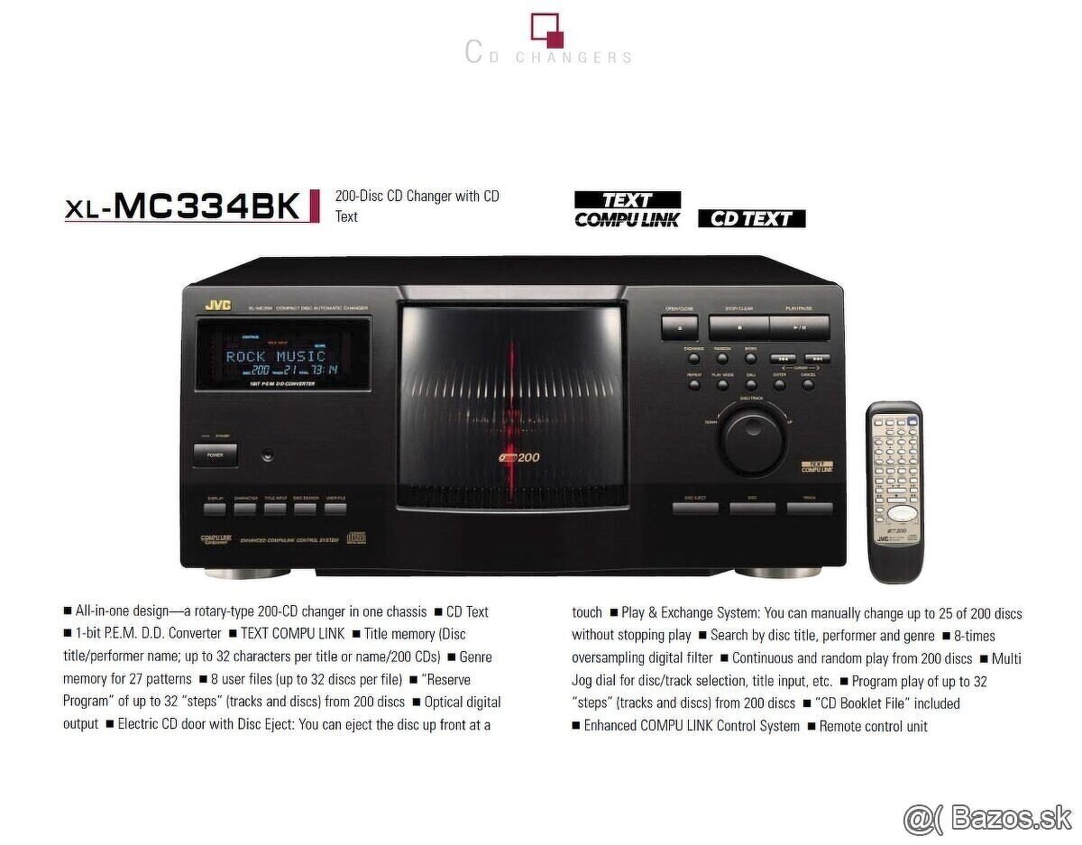 JVC - XL MC 334 BK