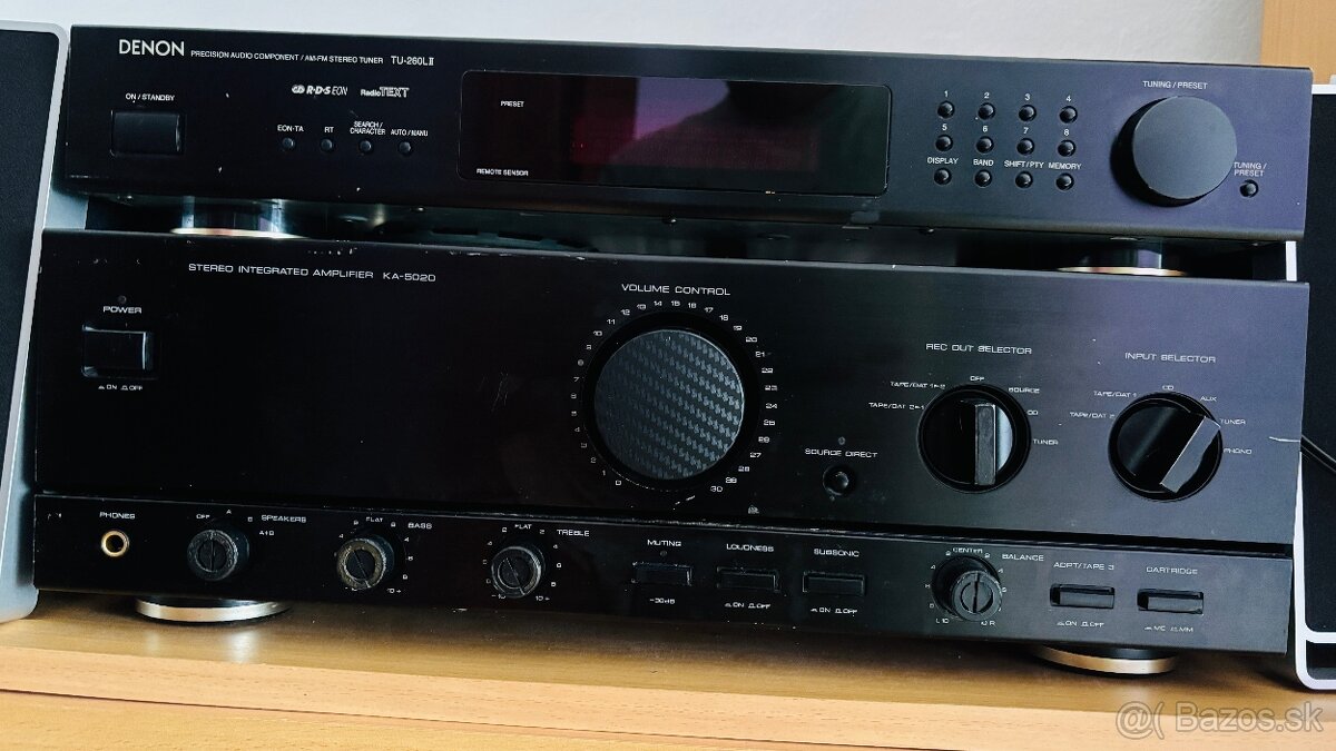 Zosilňovač KENWOOD , FM tuner DENON