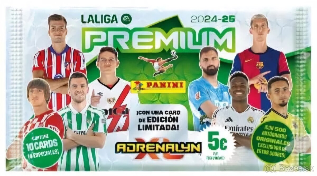 PANINI LALIGA 2024/2025 - ADRENALYN karty - PREMIUM PACKET