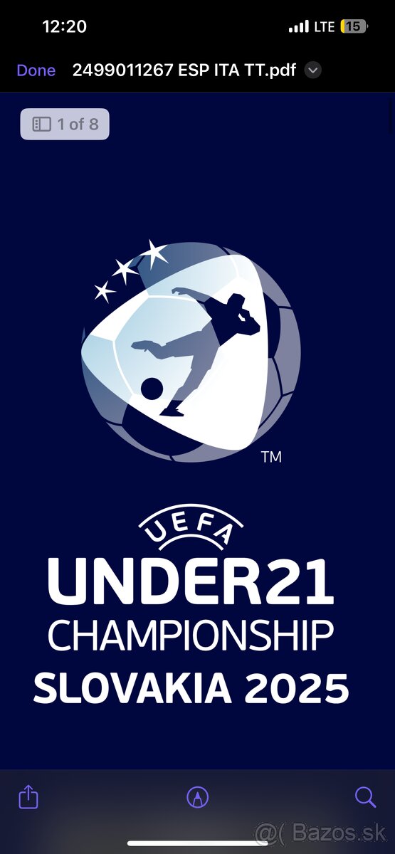 Lístky futbal under21 Taliansko-Španielsko