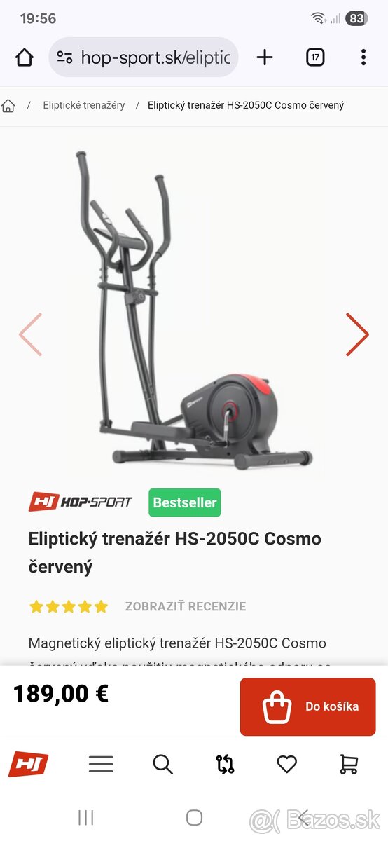 Predám eliptický trenažer