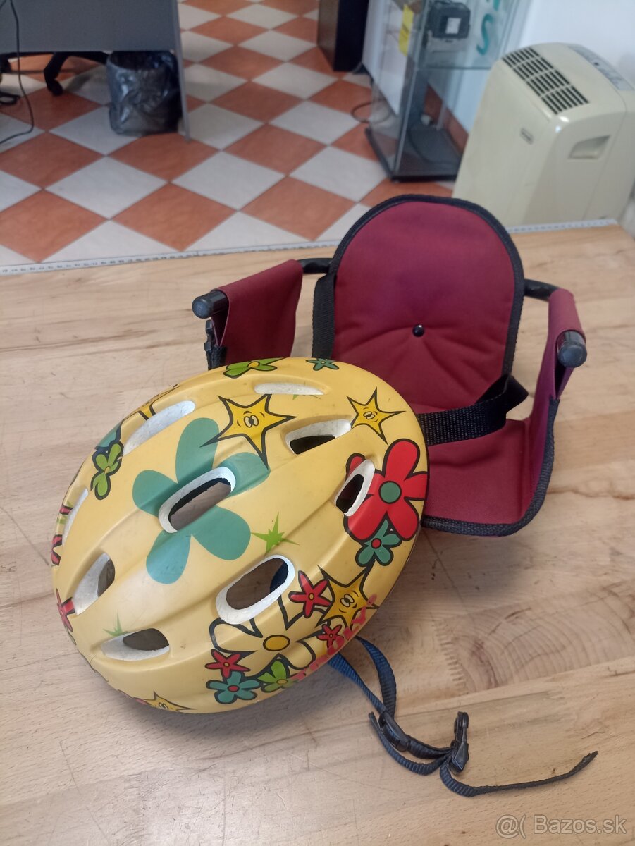 Predná sedačka na bicykel PEKAS + zdarma prilba