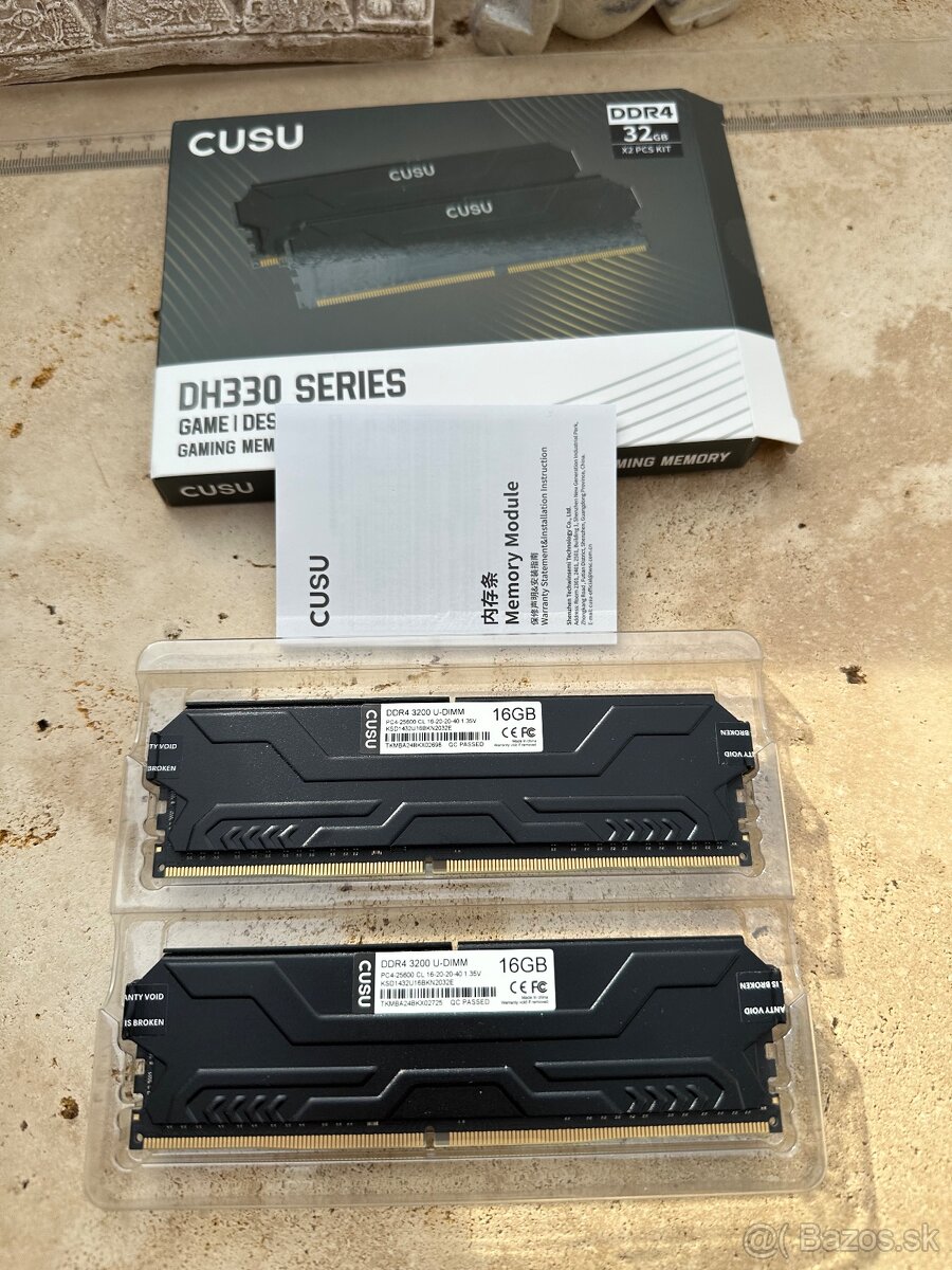 Cusu 32GB (2x16GB) DDR4 3200 CL16 kit