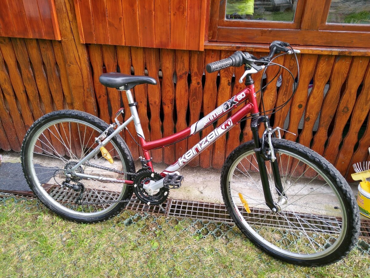 Predám dámsky horský bicykel KENZEL,Odpružený,26"kolesá,19