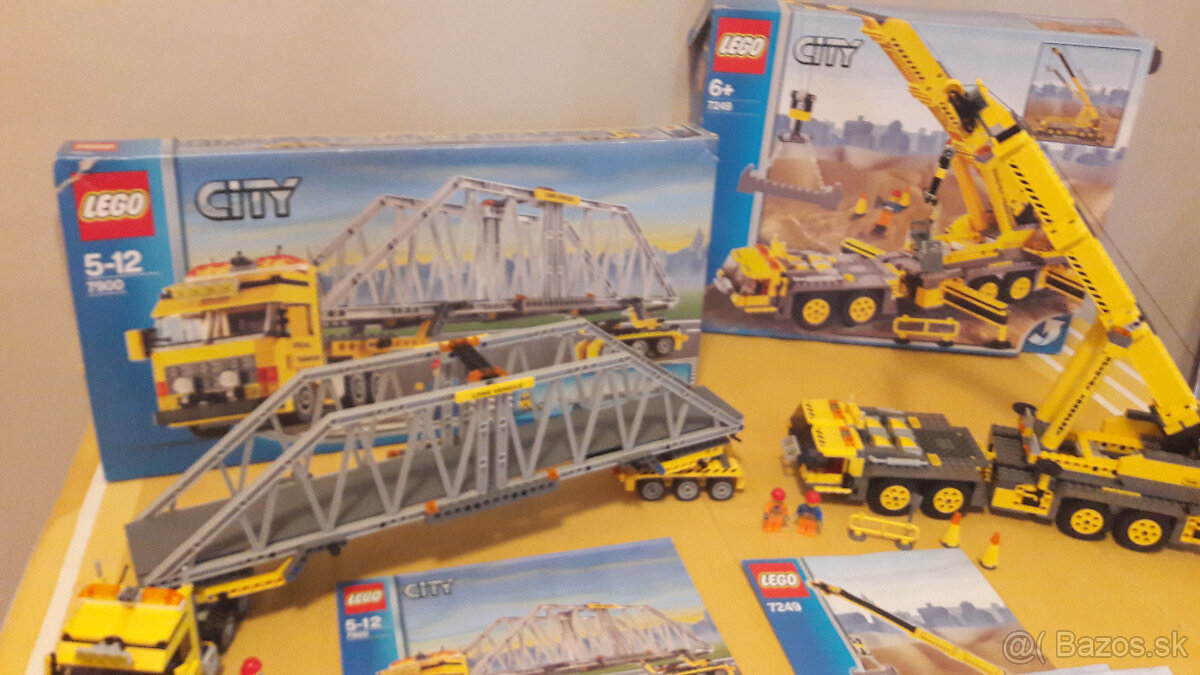 Lego 7249 a 7900 - CITY - Mobilný žeriav XXL a Heavy loader